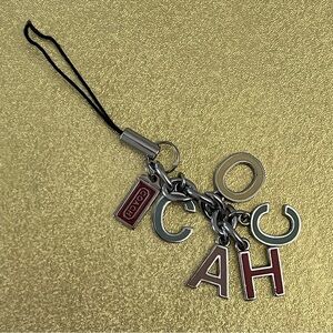 Coach Enameled Letters Bag Charm
